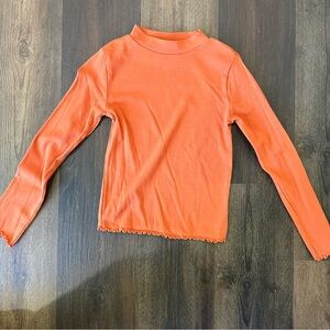 Kids Orange Long Sleeve Top Zara - size 11-12